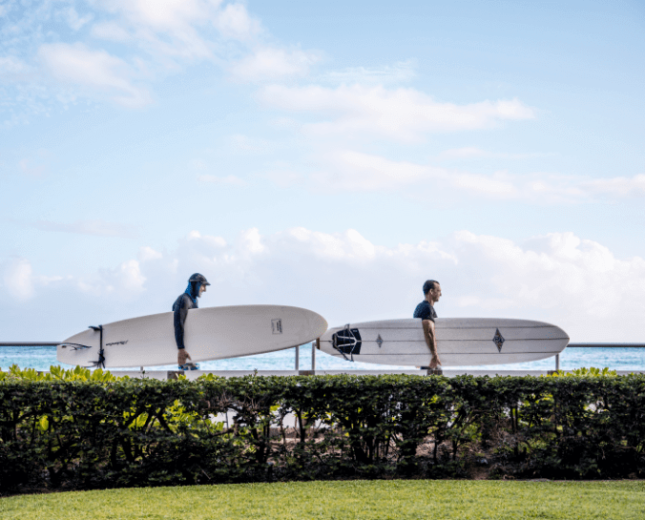 Two surfers