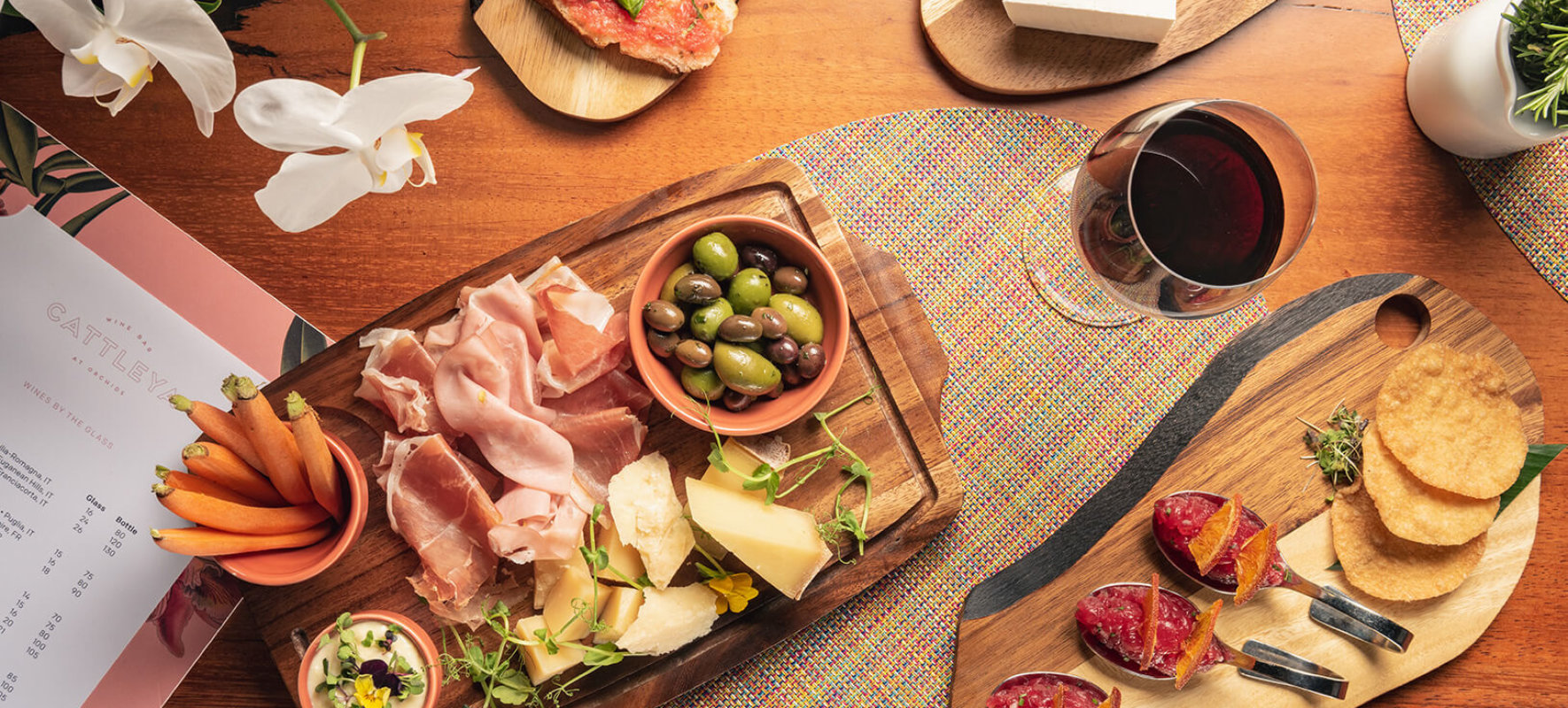 Charcuterie at Cattleya Wine Bar