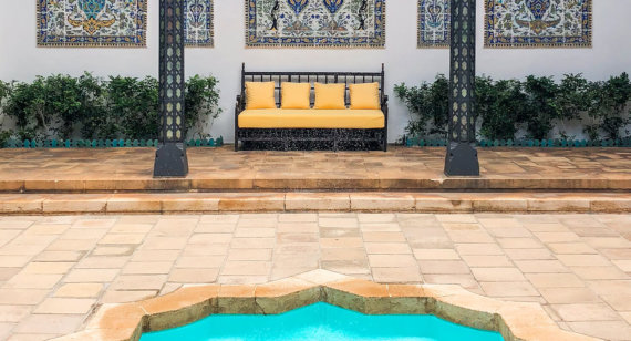 Courtyard at Shangri La museum