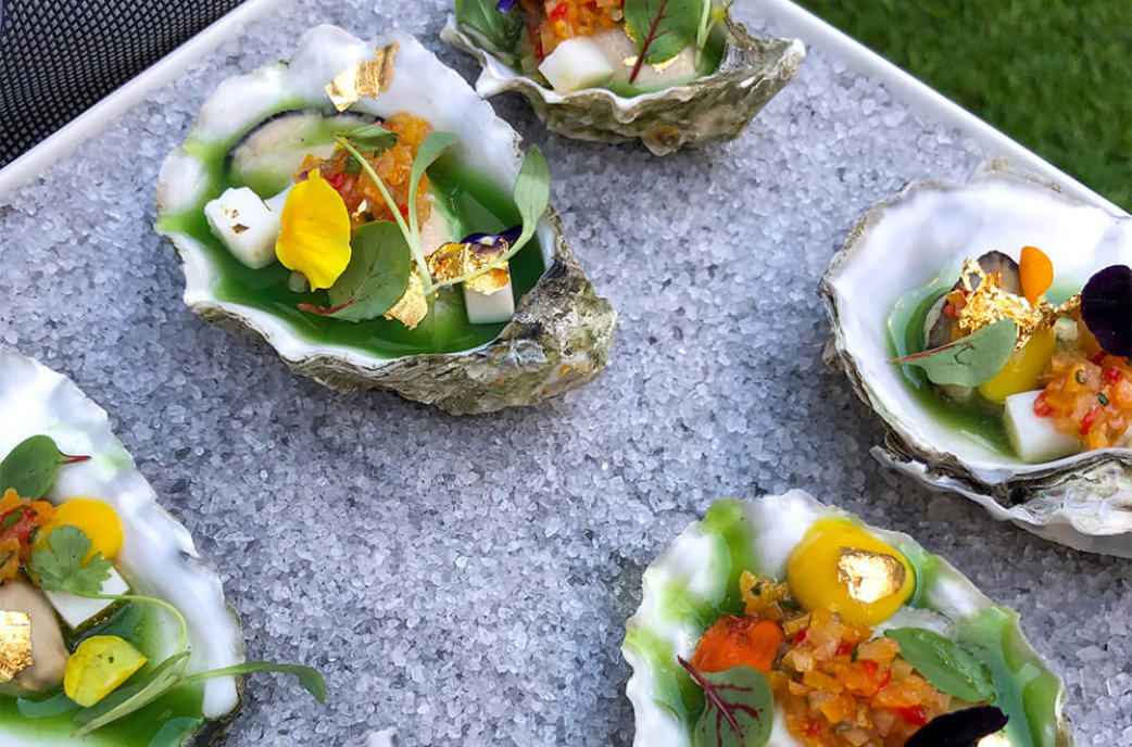 Oysters, catering and banquet cuisine