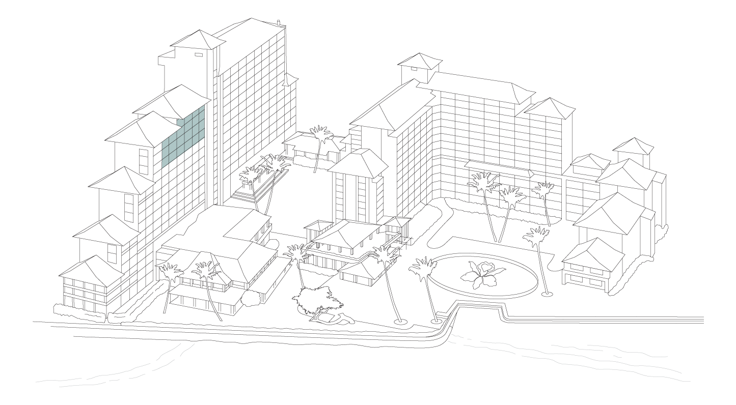 Resort map diagram, Diamond Head Ocean Front Prime