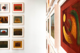 Artwork and exhibits in the Legacy Center