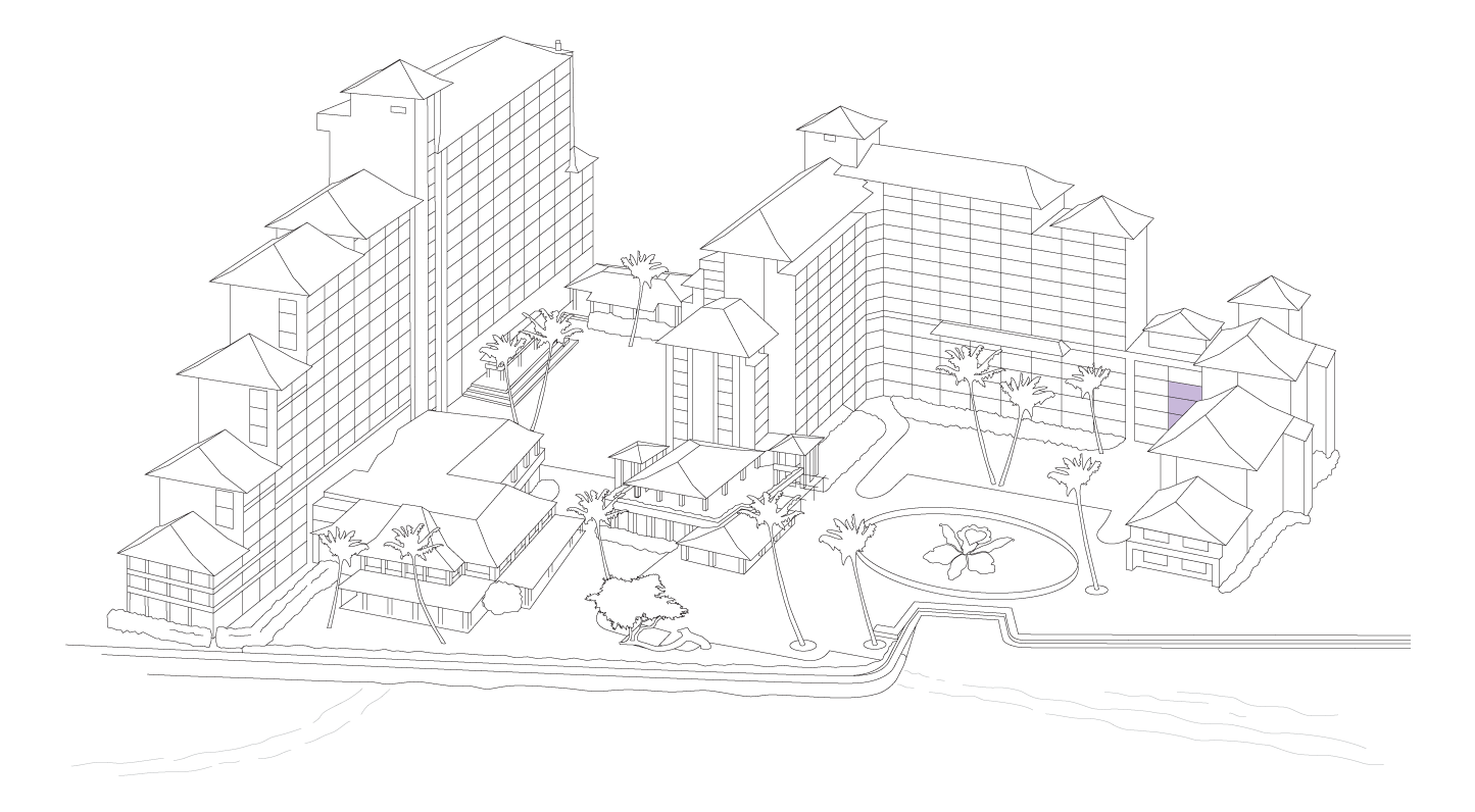 Resort map diagram, Ocean Suite