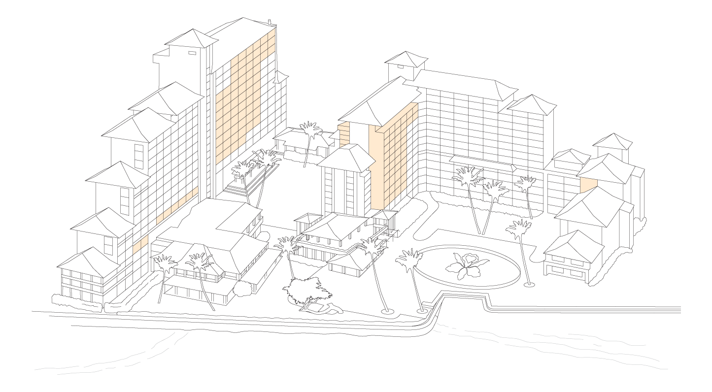 Resort map diagram, Ocean View