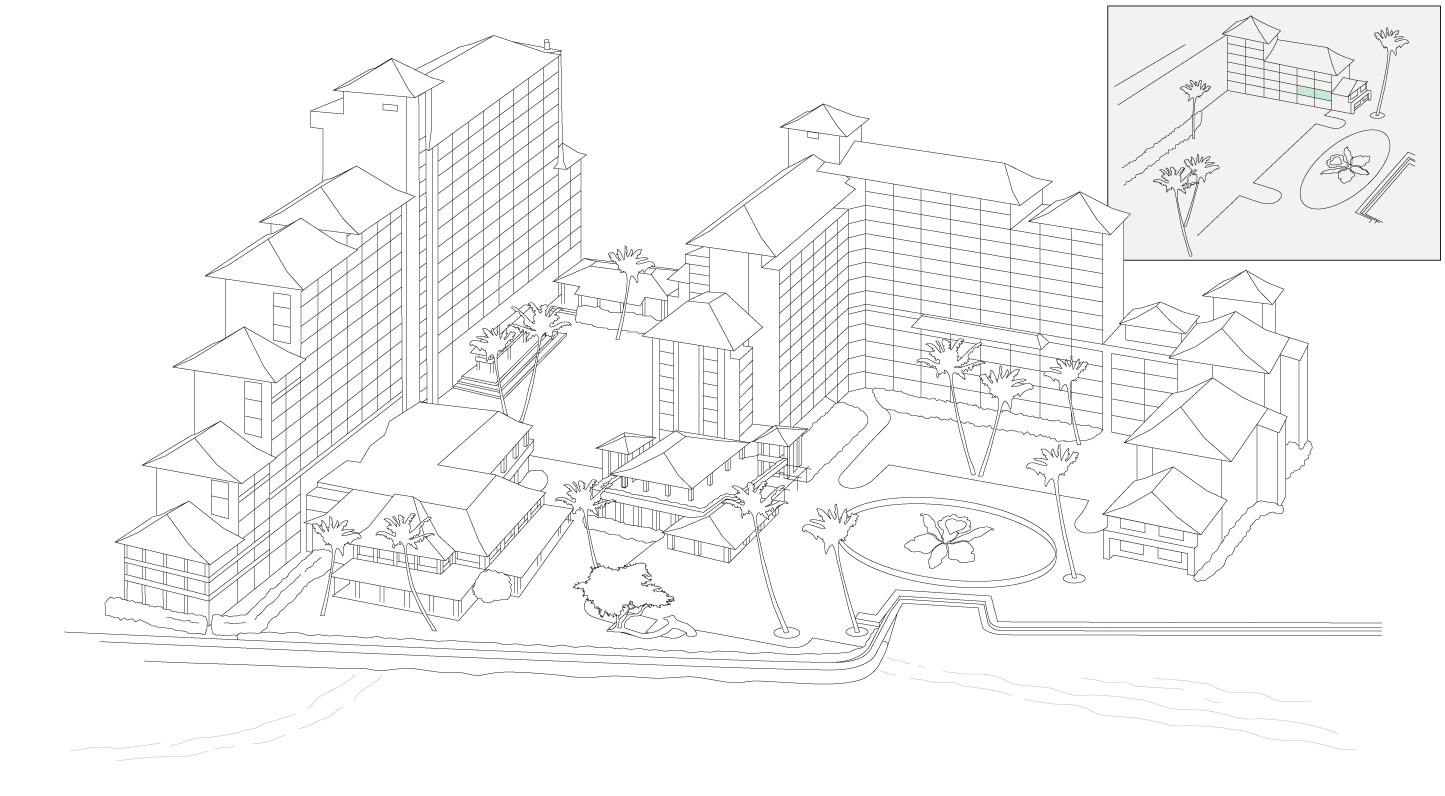 Resort map diagram, Pool View Suite