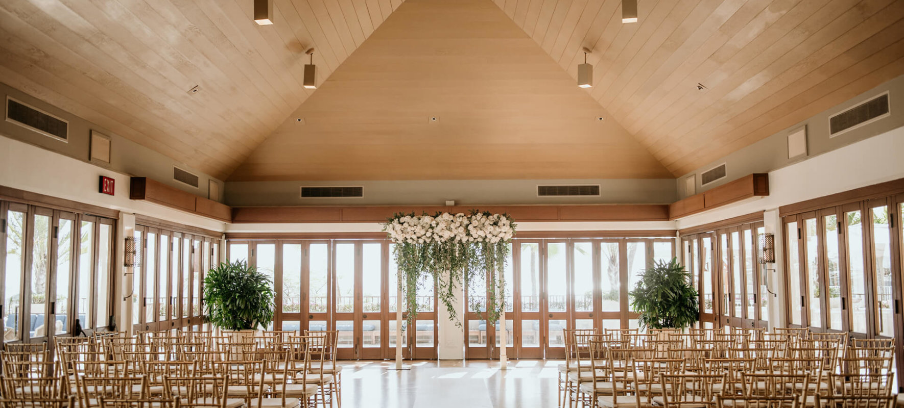 Hau Terrace can be set up as a wedding ceremony or reception venue
