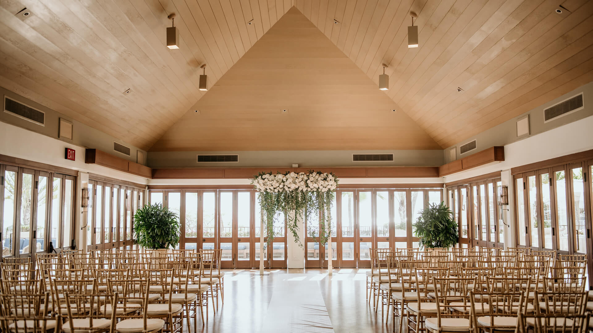 Hau Terrace can be set up as a wedding ceremony or reception venue