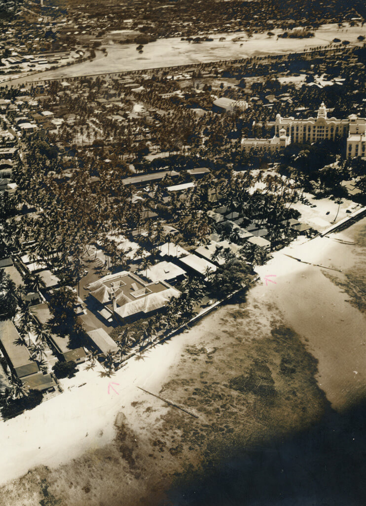 Halekulani Aerial 1945