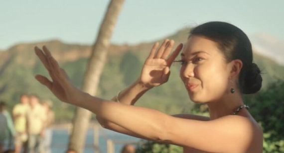 Allison Chu dances hula at House Without A Key