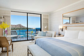Diamond Head Ocean Front Prime King Bed