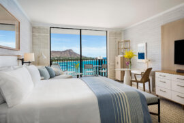 Diamond Head Ocean Front Prime King Bed
